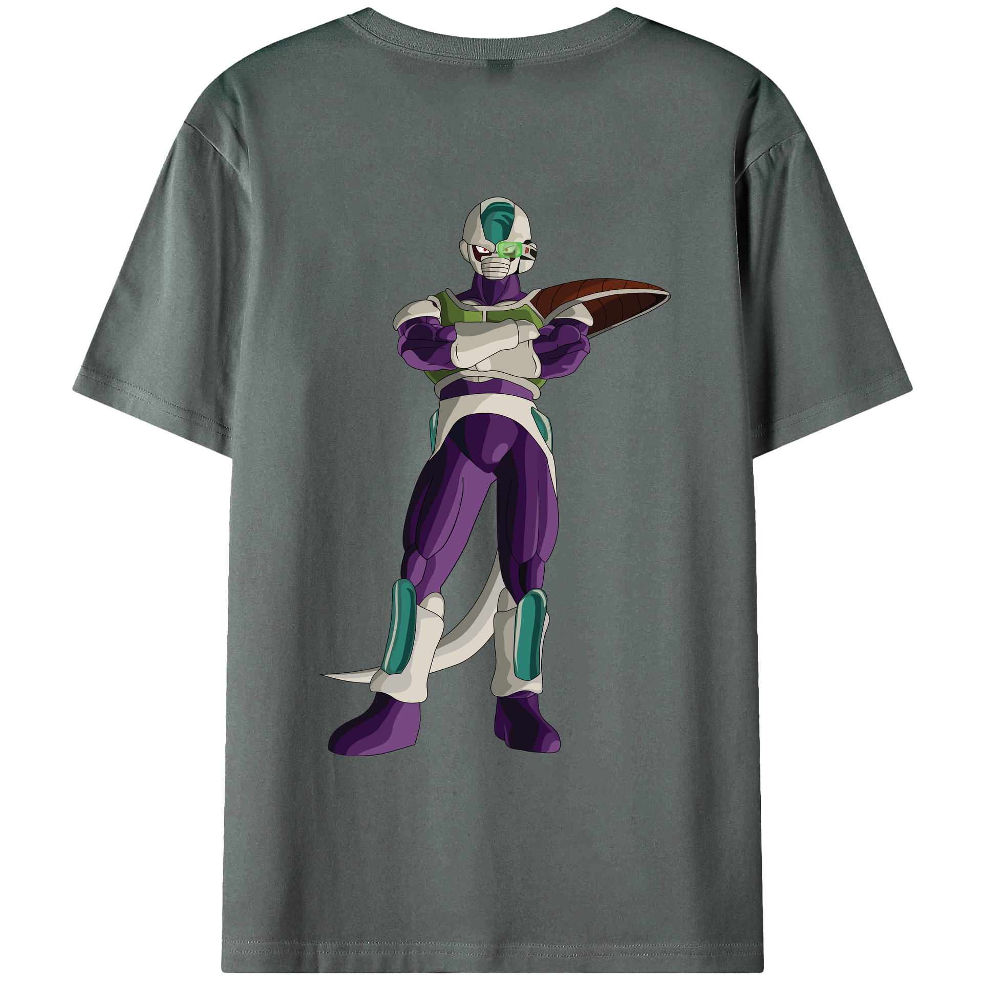 （画像用） ドラゴンボール フリーザ DRAGON BALL Frieza 綿100％ メンズ半袖Tシャツ（バックプリント） 通気性